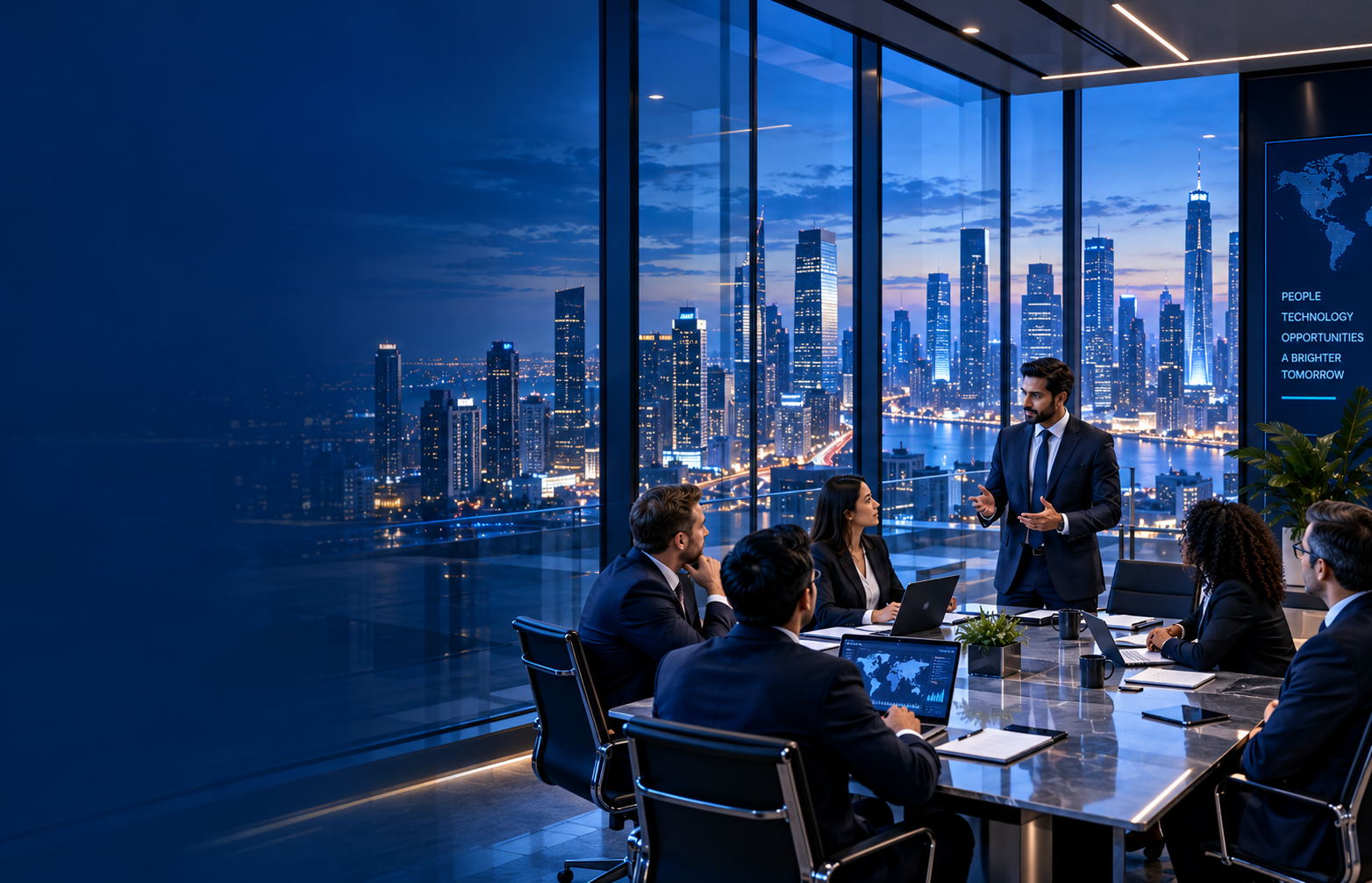 Modern office meeting room