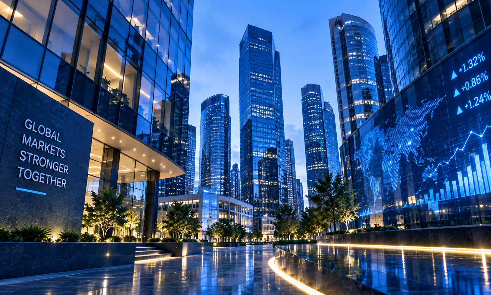 Financial services buildings
